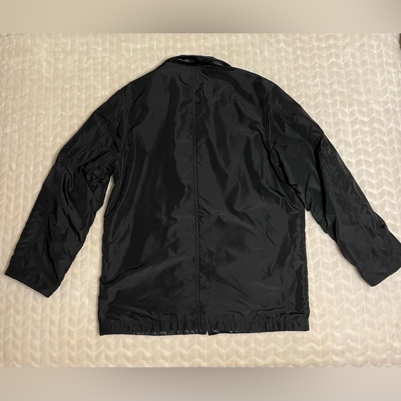 GUC- Pronto Uomo Reversible Classic Black Leather Jacket - Picture 7 of 11
